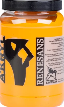 Farba akrylowa A'kryl - Renesans - 06, żółć ciemna, 500 ml