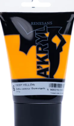 Farba akrylowa A'kryl - Renesans - żółć ciemna, 100 ml