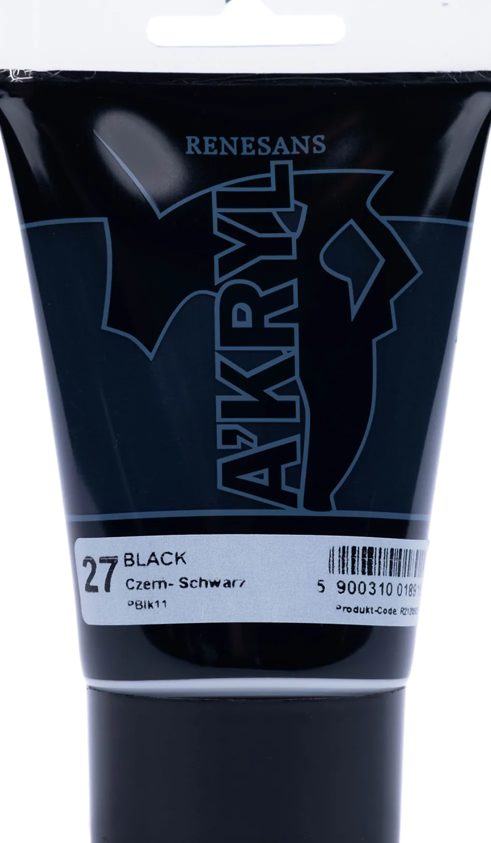 Farba akrylowa A'kryl Renesans - czarna, 100 ml