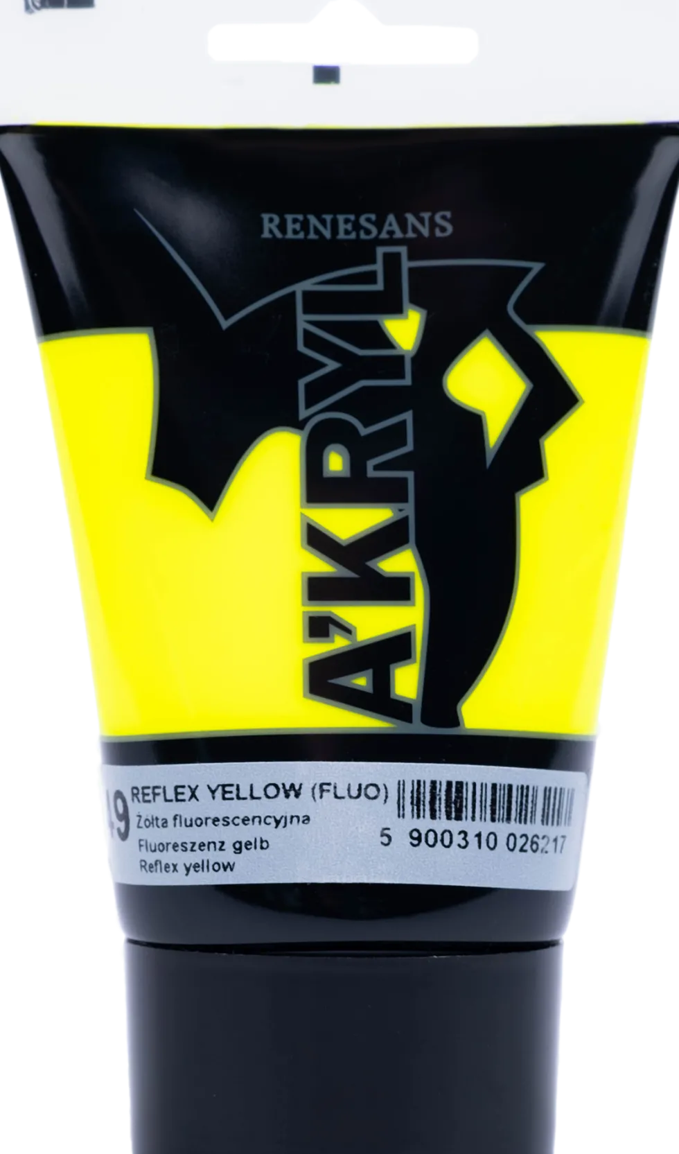 Farba akrylowa A'kryl - Renesans - żółć fluorescencyjna, 100 ml