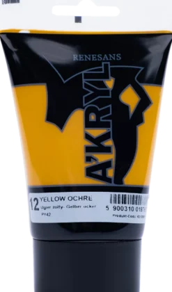 Farba akrylowa A'kryl - Renesans - ochra żółta, 100 ml