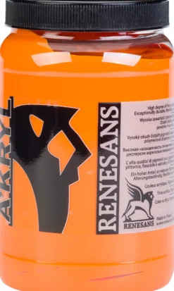 Farba akrylowa A'kryl - Renesans - 07, żółć pomarańczowa, 500 ml