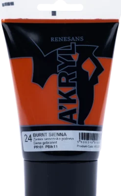 Farba akrylowa A'kryl - Renesans - siena palona, 100 ml