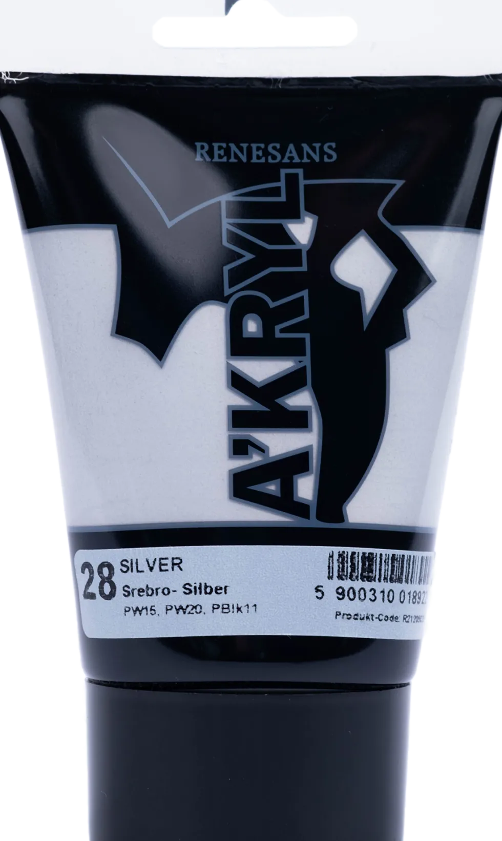 Farba akrylowa A'kryl - Renesans - srebrna, 100 ml