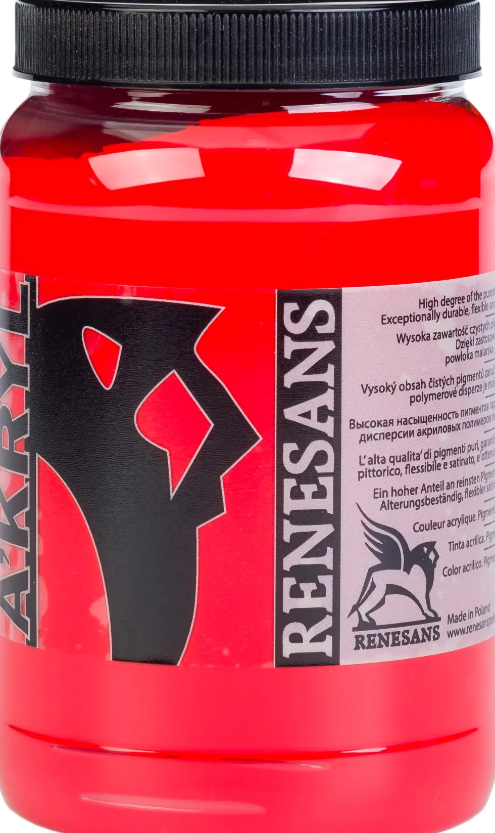 Farba akrylowa A'kryl - Renesans - 08, szkarłat, 500 ml