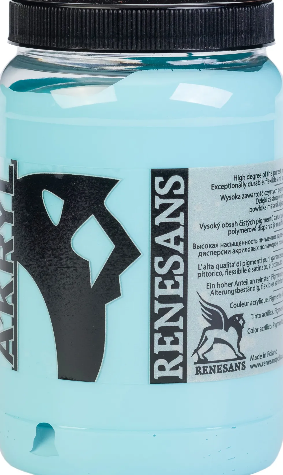 Farba akrylowa A'kryl - Renesans - 39, turkusowy, 500 ml
