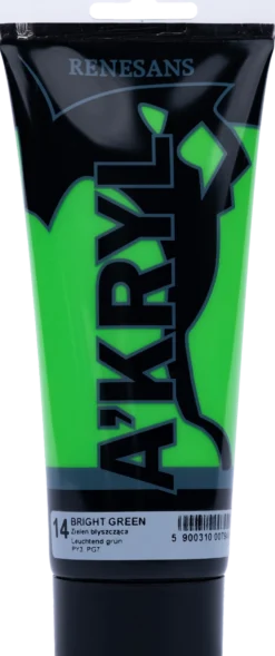 Farba akrylowa A'kryl - Renesans - zieleń błyszcząca, 200 ml