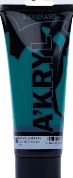 Farba akrylowa A'kryl - Renesans - zieleń ftalowa, 200 ml