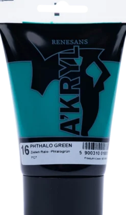 Farba akrylowa A'kryl - Renesans - zieleń ftalowa, 100 ml