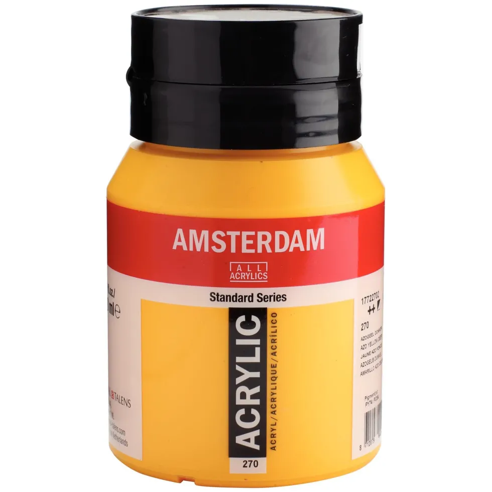 Farba akrylowa - Amsterdam - 270, Azo Yellow Deep, 500 ml