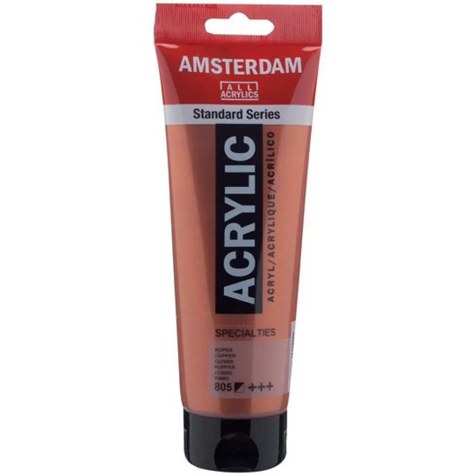Farba akrylowa - Amsterdam - 805, Copper, 250 ml