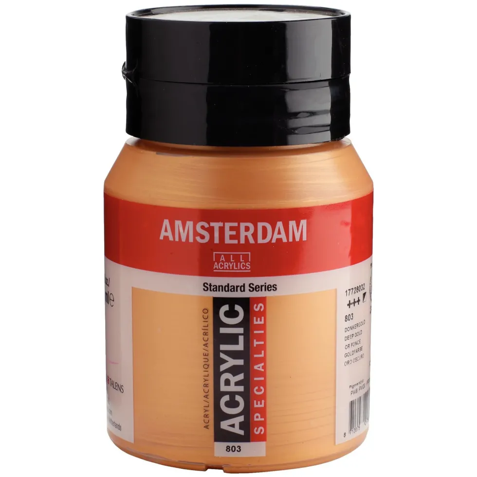 Farba akrylowa - Amsterdam - 803, Deep Gold, 500 ml
