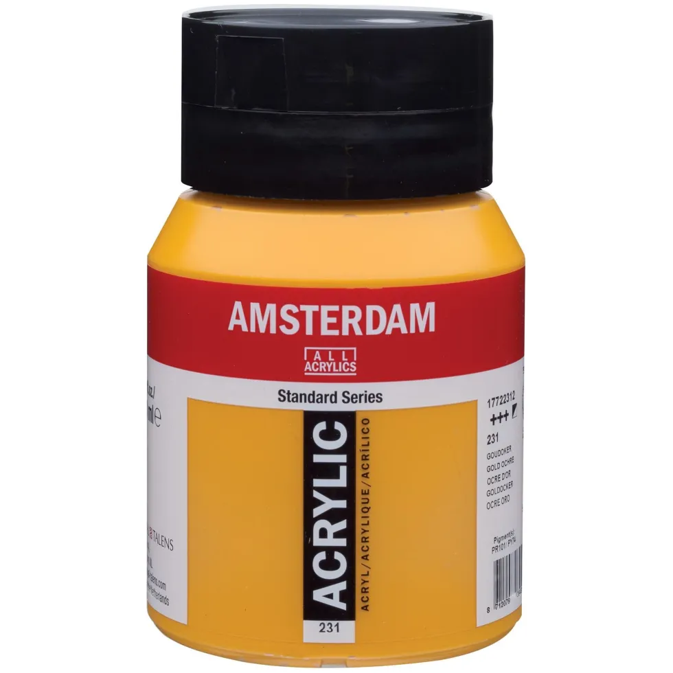 Farba akrylowa - Amsterdam - 231, Gold Ochre, 500 ml
