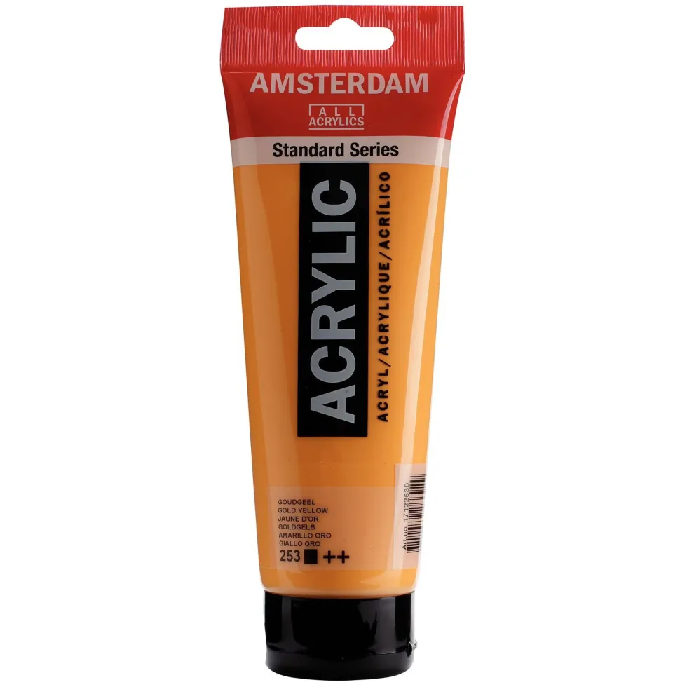 Farba akrylowa - Amsterdam - 253, Gold Yellow, 250 ml