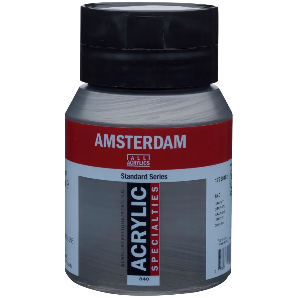 Farba akrylowa - Amsterdam - 840, Graphite, 500 ml
