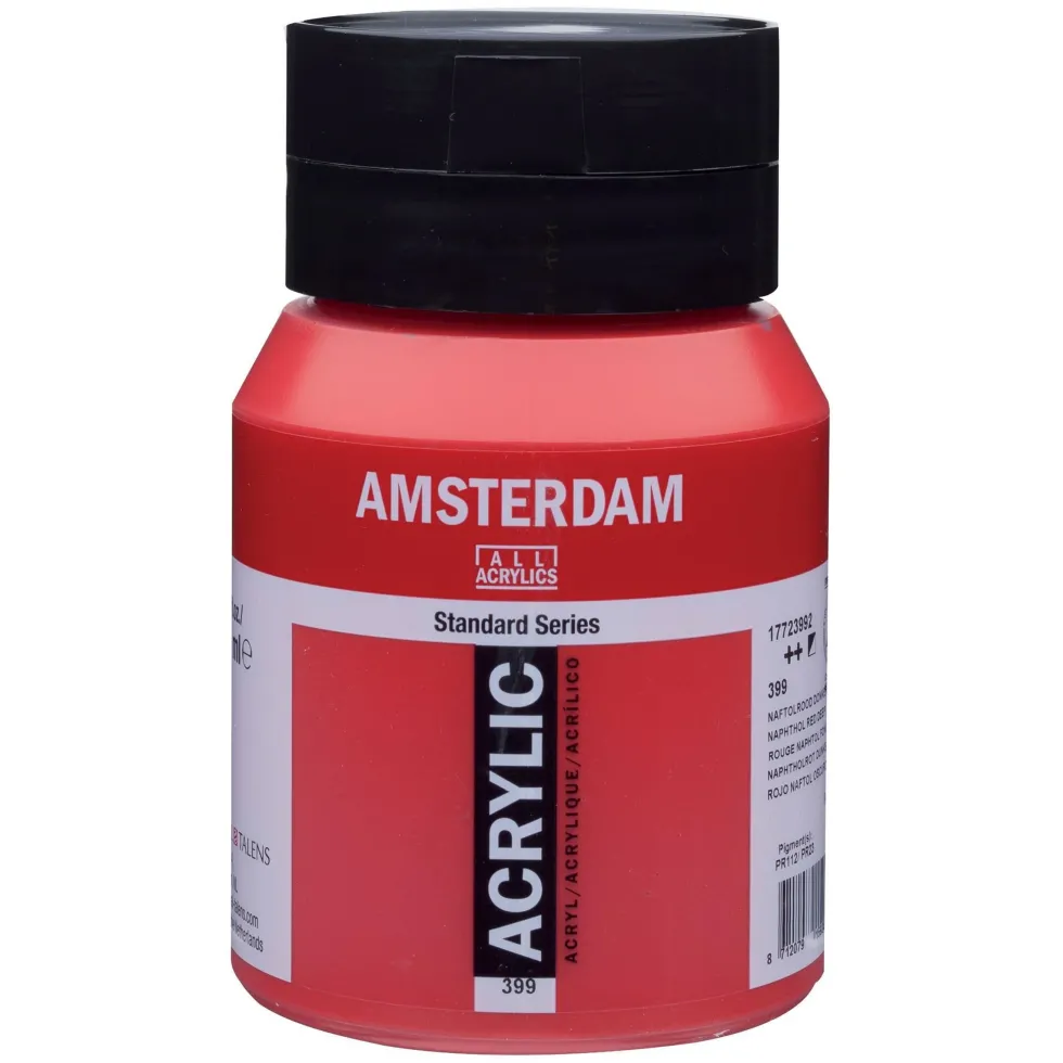 Farba akrylowa - Amsterdam - 399, Naphthol Red Deep, 500 ml