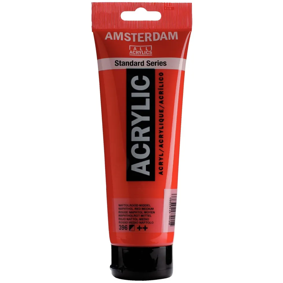 Farba akrylowa - Amsterdam - 396, Naphthol Red Medium, 250 ml