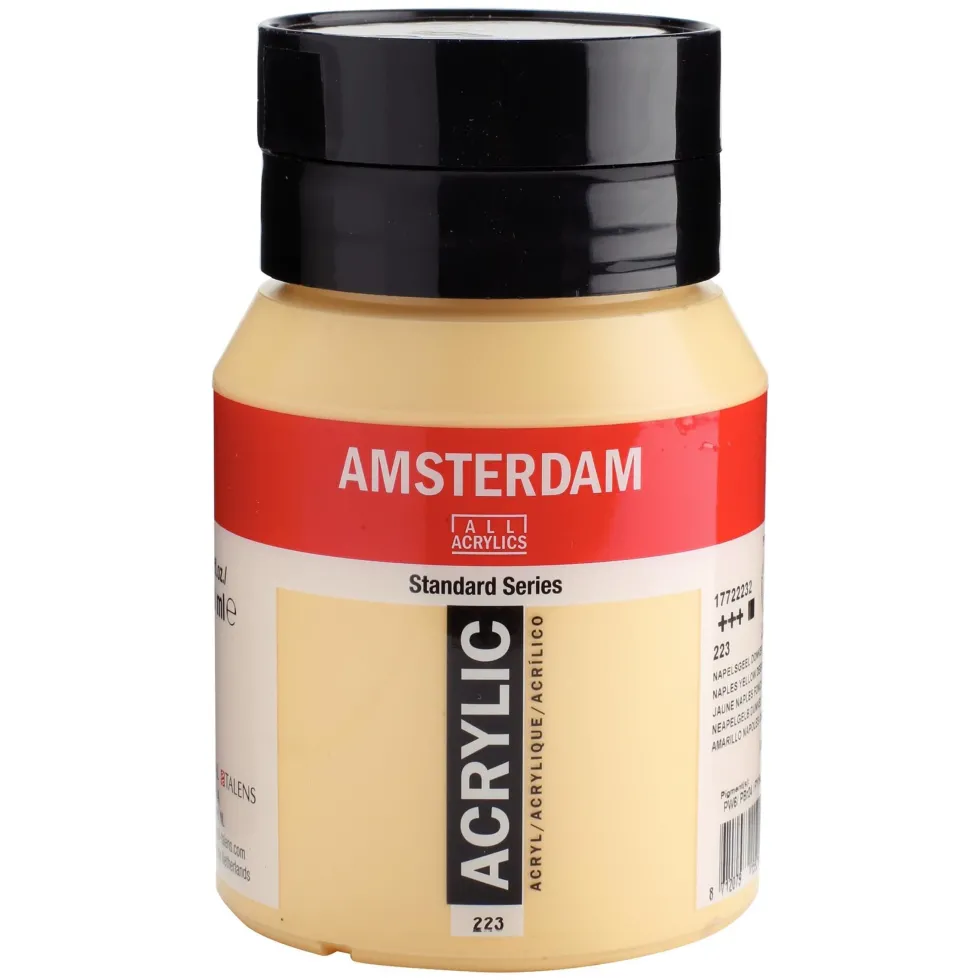 Farba akrylowa - Amsterdam - 223, Naples Yellow Deep, 500 ml