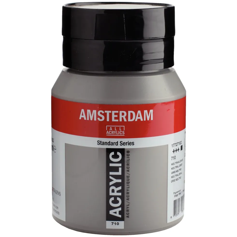 Farba akrylowa - Amsterdam - 710, Neutral Grey, 500 ml