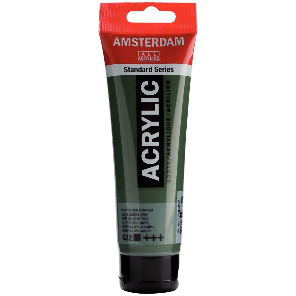 Farba akrylowa - Amsterdam - Olive Green Deep, 120 ml