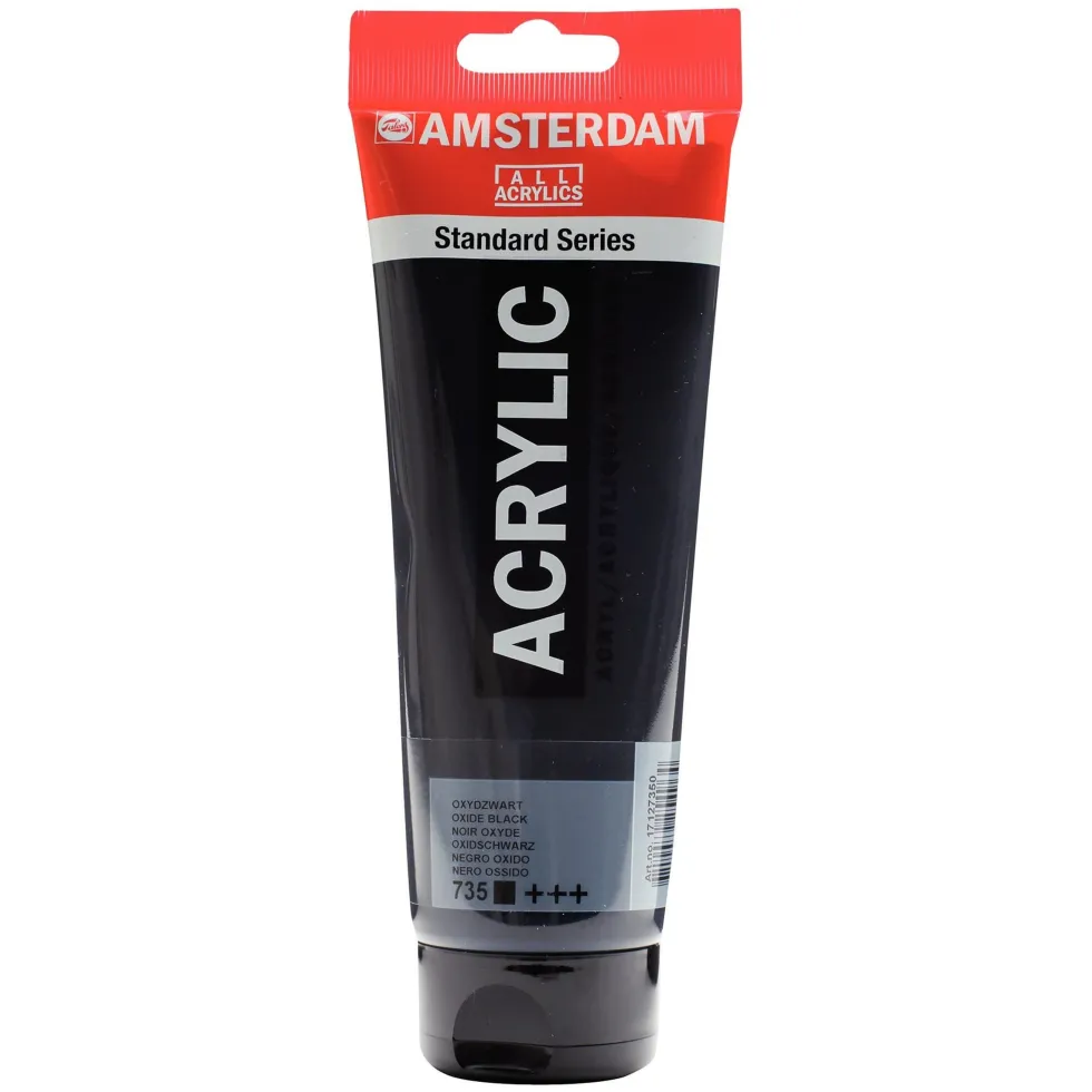 Farba akrylowa - Amsterdam - Oxide Black, 250 ml