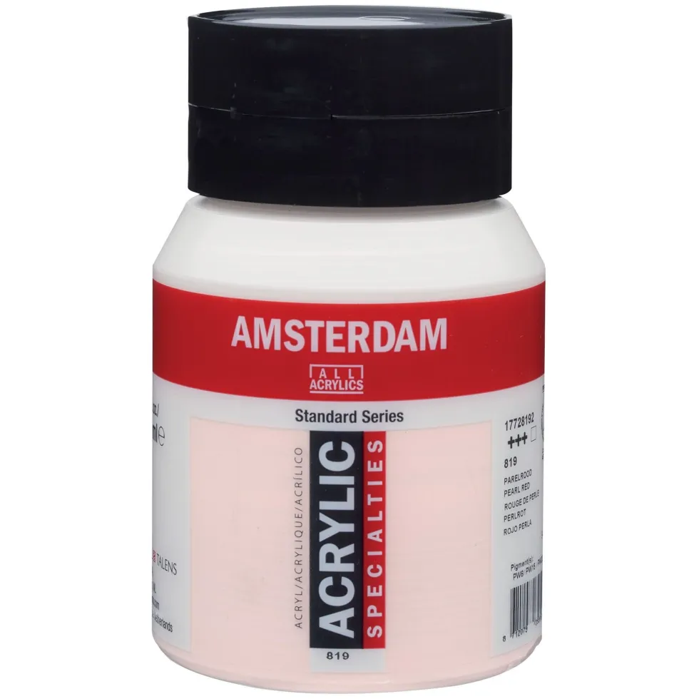Farba akrylowa - Amsterdam - 819, Pearl Red, 500 ml