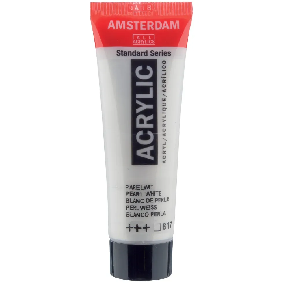 Farba akrylowa - Amsterdam - Pearl White, 20 ml