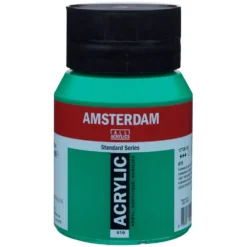 Farba akrylowa - Amsterdam - 619, Permanent Green Deep, 500 ml