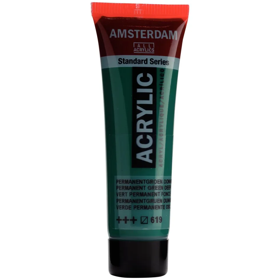 Farba akrylowa - Amsterdam - Permanent Green Deep, 20 ml