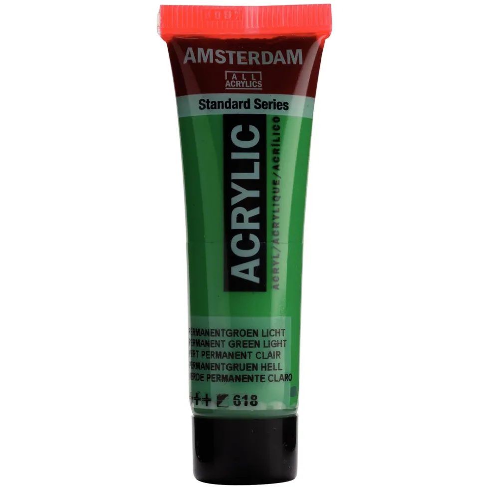 Farba akrylowa - Amsterdam - Permanent Green Light, 20 ml