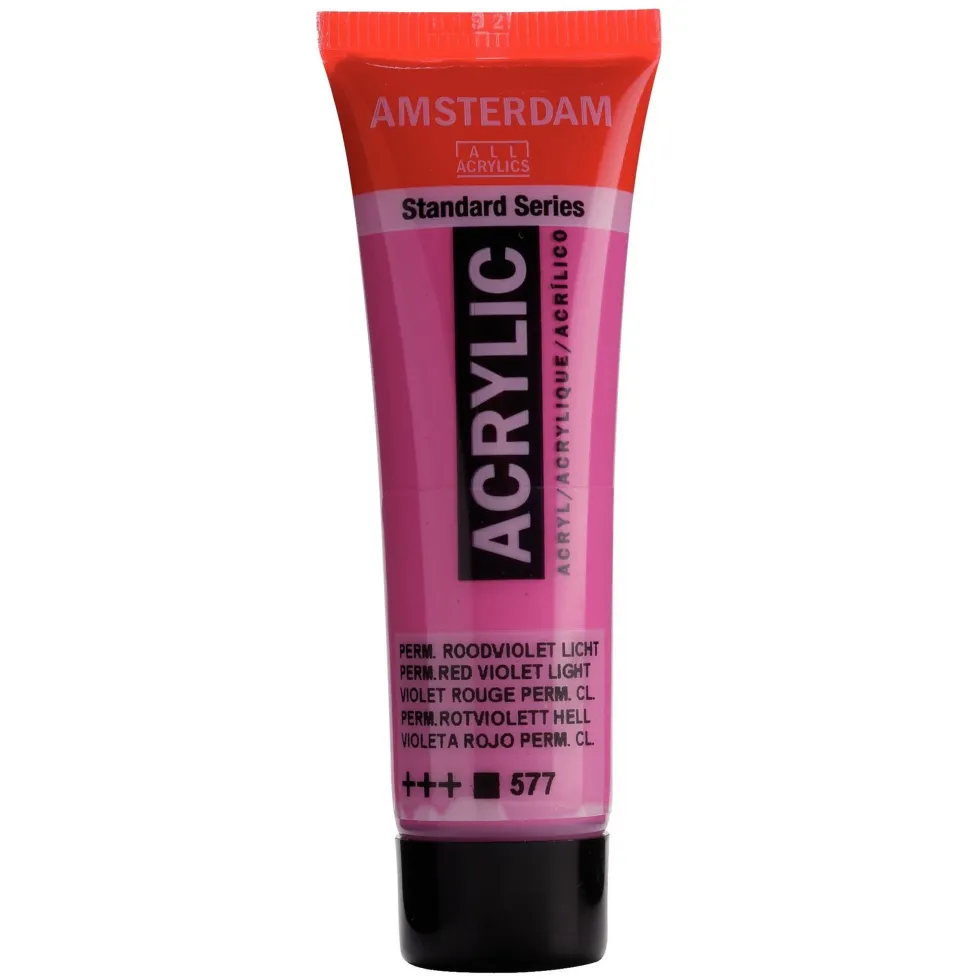 Farba akrylowa - Amsterdam - Permanent Red Violet Light, 20 ml