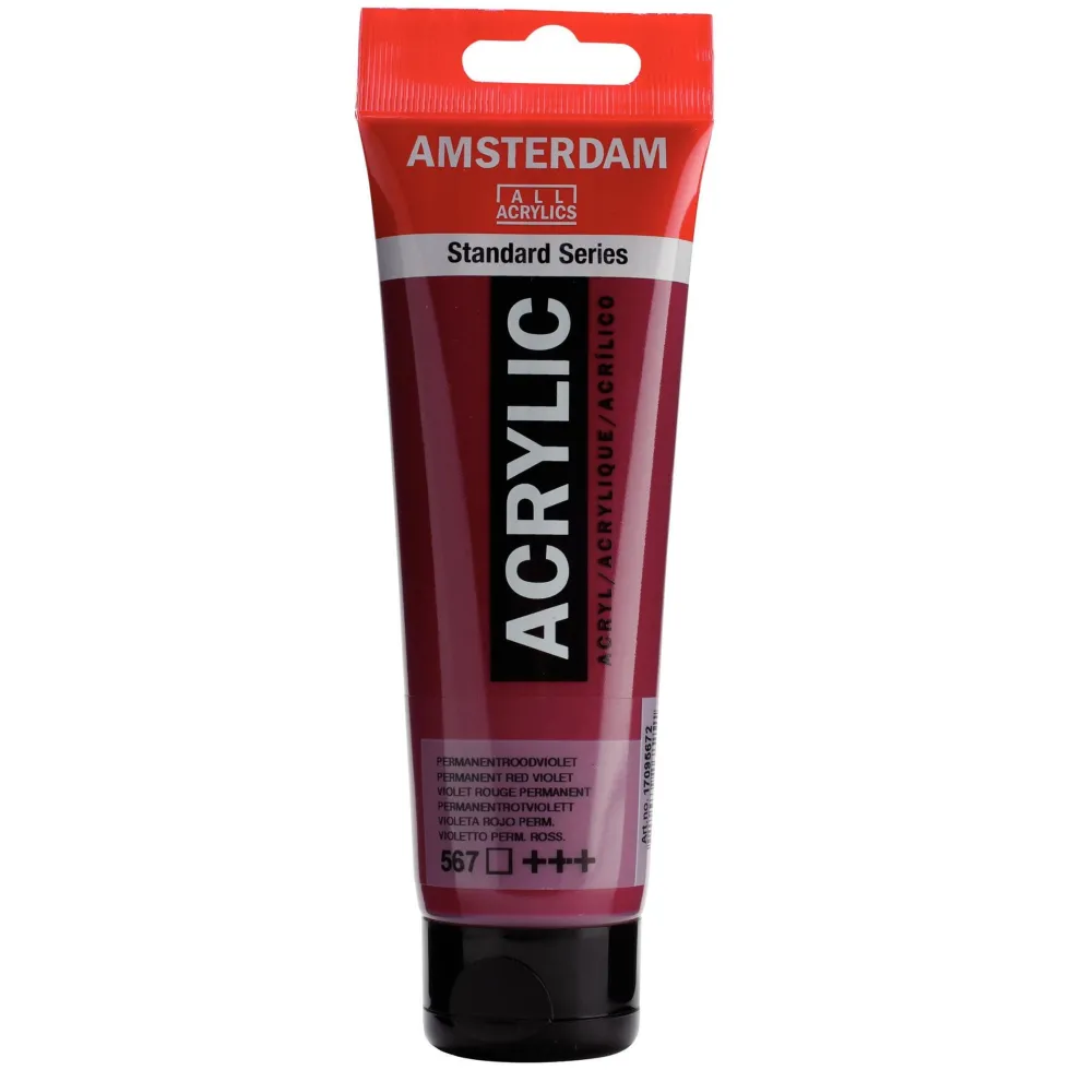 Farba akrylowa - Amsterdam - Permanent Red Violet, 120 ml