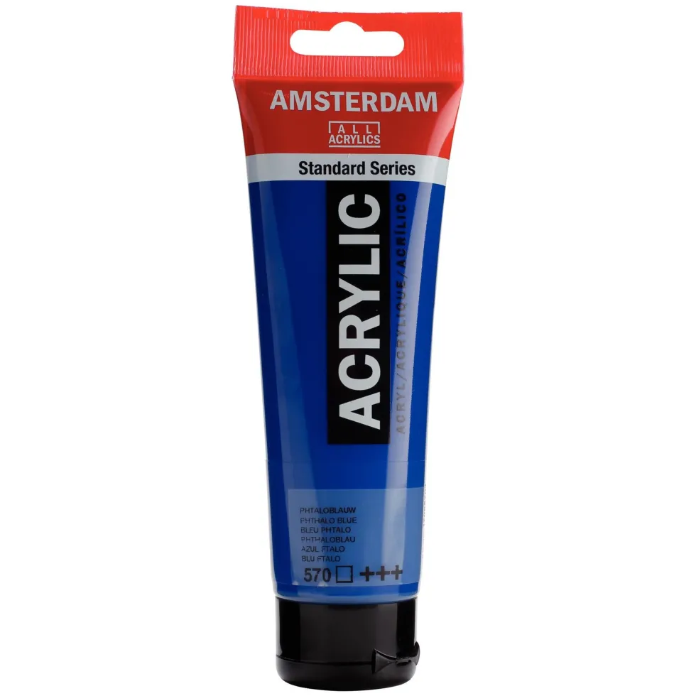 Farba akrylowa - Amsterdam - Phthalo Blue, 120 ml