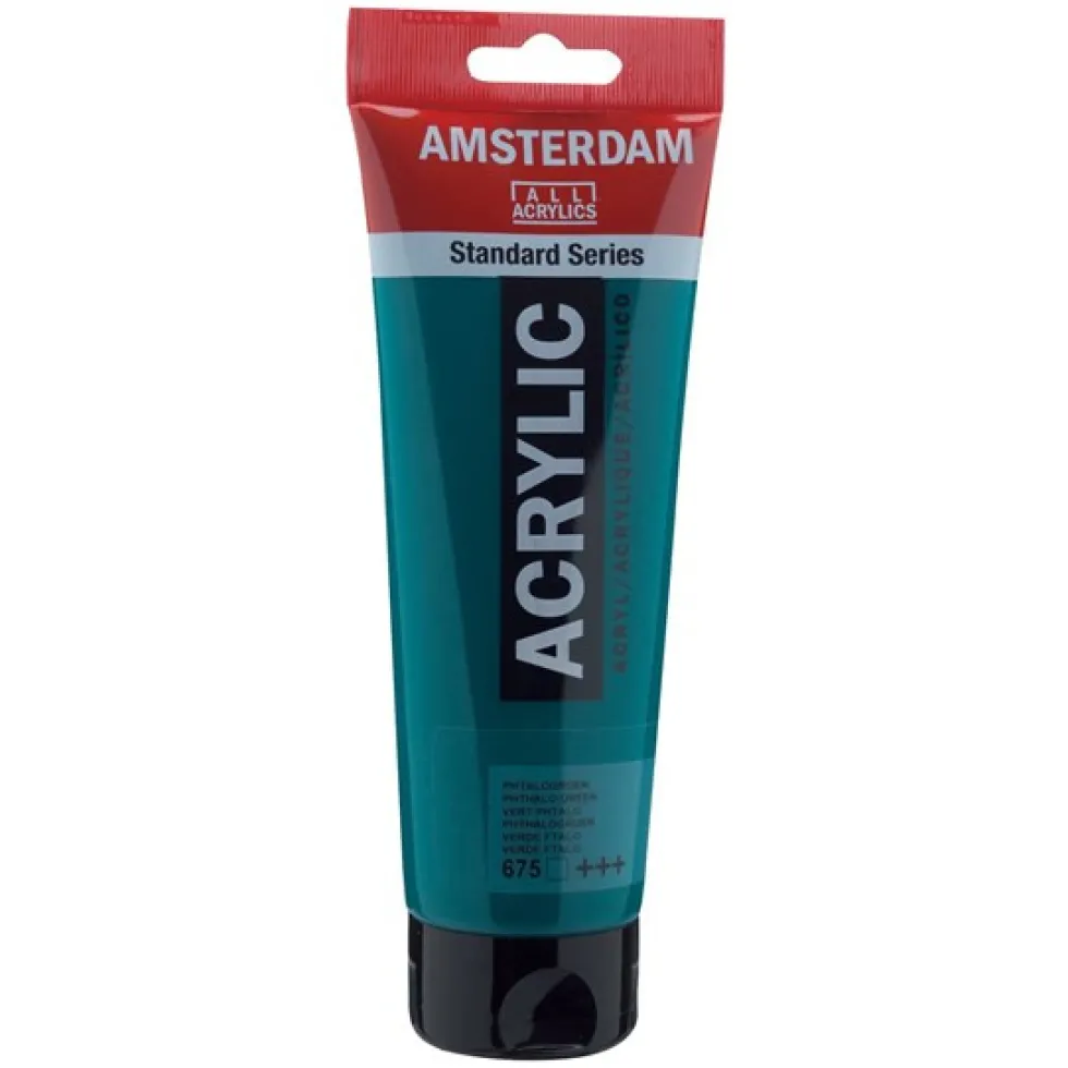 Farba akrylowa - Amsterdam - 675, Phthalo Green, 250 ml