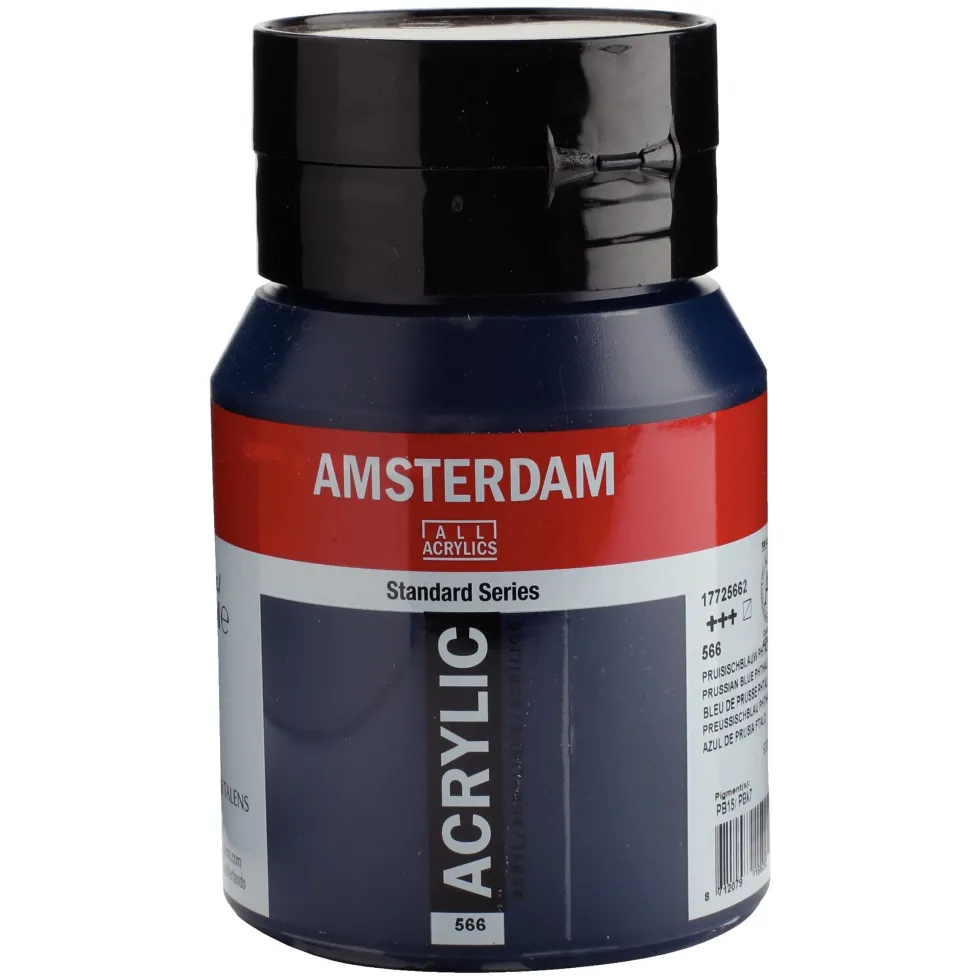 Farba akrylowa - Amsterdam - 566, Prussian Blue, 500 ml