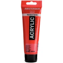 Farba akrylowa - Amsterdam - Pyrrole Red, 120 ml