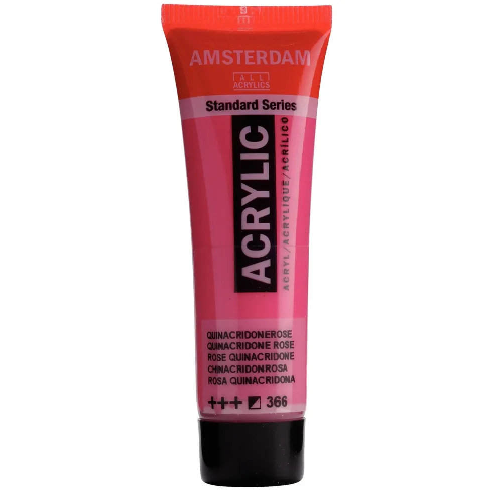 Farba akrylowa - Amsterdam - Quinacridone Rose, 20 ml