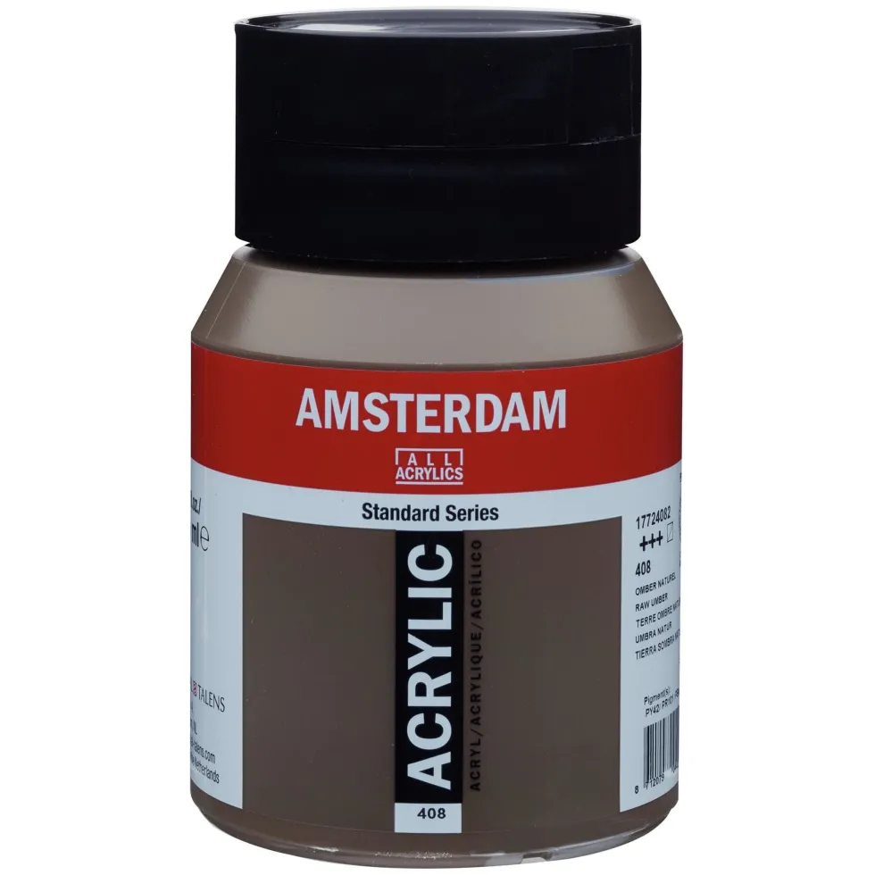 Farba akrylowa - Amsterdam - 408, Raw Umber, 500 ml