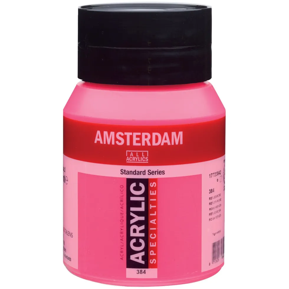 Farba akrylowa - Amsterdam - 384, Reflex Rose, 500 ml