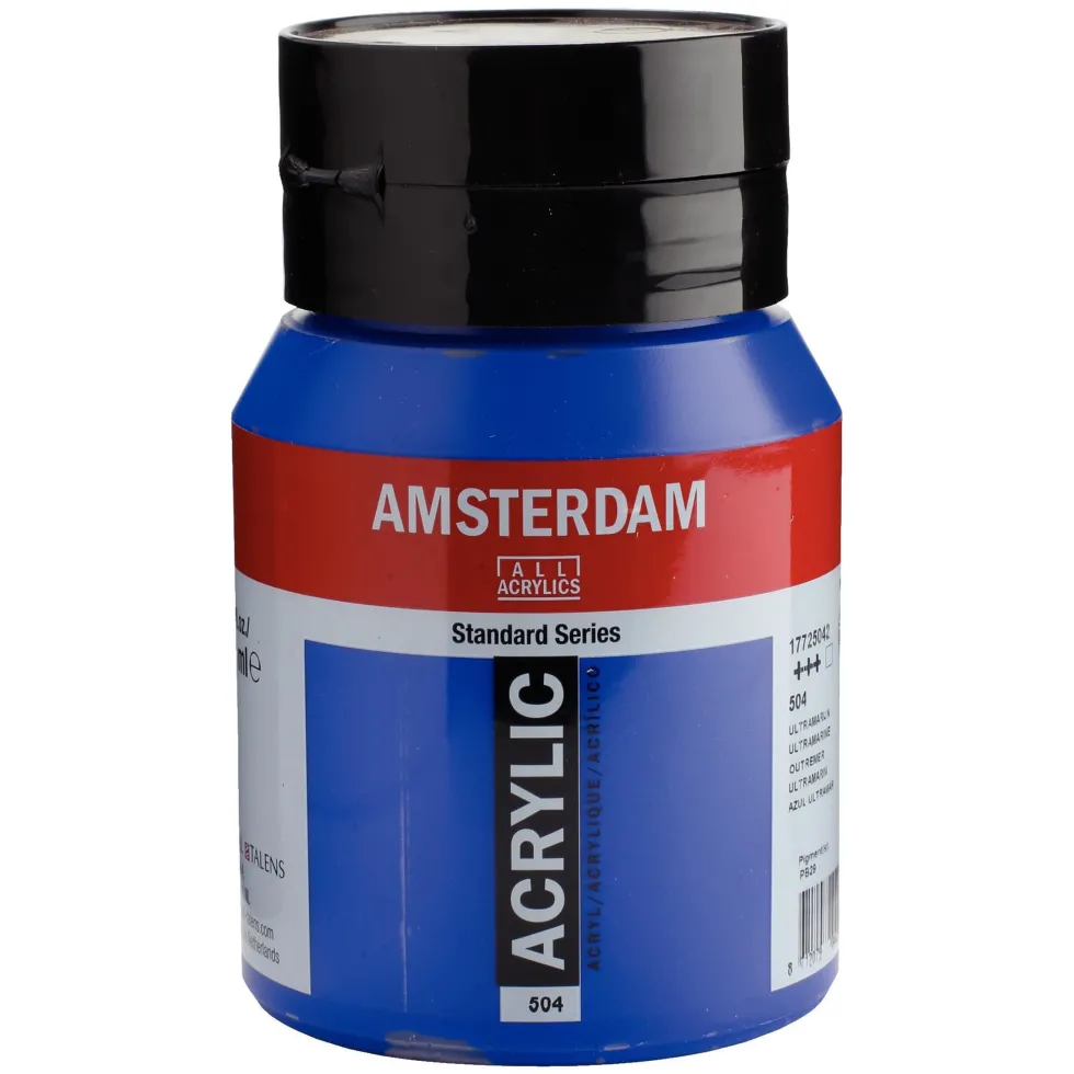 Farba akrylowa - Amsterdam - 504, Ultramarine, 500 ml