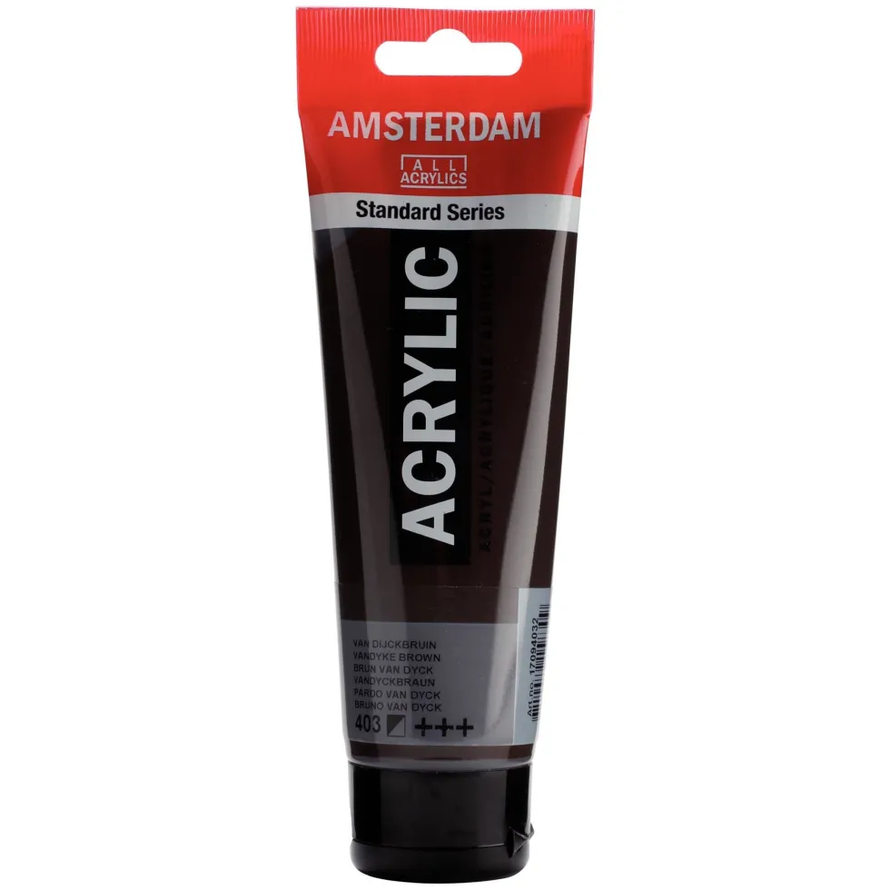 Farba akrylowa - Amsterdam - Vandyke Brown, 120 ml