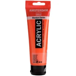 Farba akrylowa - Amsterdam - Vermilion, 120 ml