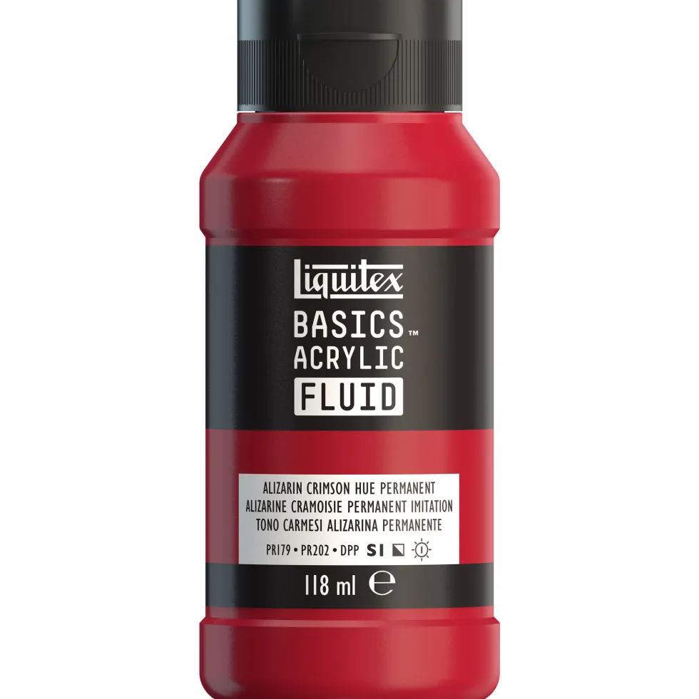 Farba akrylowa Basics Acrylic Fluid - Liquitex - 116, Alizarin Crimson Hue Permanent, 118 ml