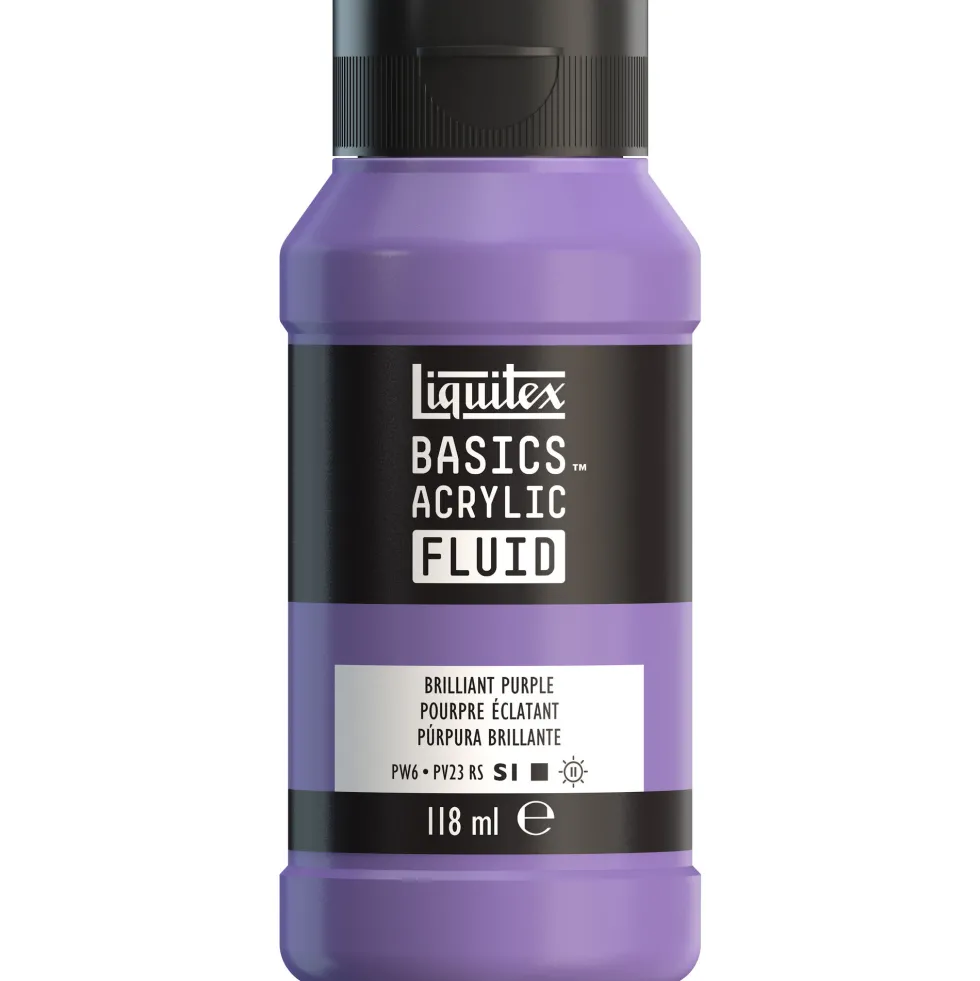 Farba akrylowa Basics Acrylic Fluid - Liquitex - 590, Brilliant Purple, 118 ml