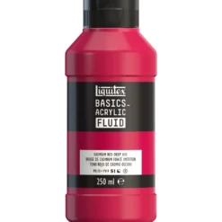 Farba akrylowa Basics Acrylic Fluid - Liquitex - 311, Cadmium Red Deep Hue, 250 ml