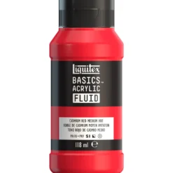 Farba akrylowa Basics Acrylic Fluid - Liquitex - 151, Cadmium Red Medium Hue, 118 ml