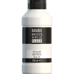 Farba akrylowa Basics Acrylic Fluid - Liquitex - 238, Iridescent White, 250 ml