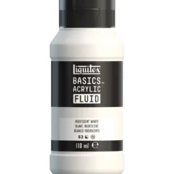 Farba akrylowa Basics Acrylic Fluid - Liquitex - 238, Iridescent White, 118 ml