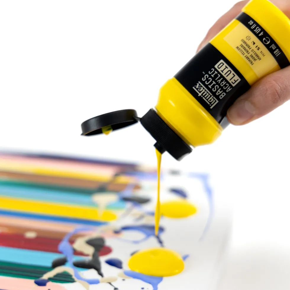 Farba akrylowa Basics Acrylic Fluid - Liquitex - 244, Ivory Black, 250 ml