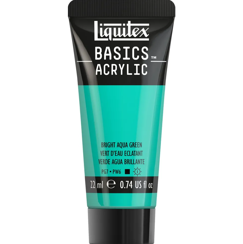 Farba akrylowa Basics Acrylic - Liquitex - 660, Bright Aqua Green, 22 ml